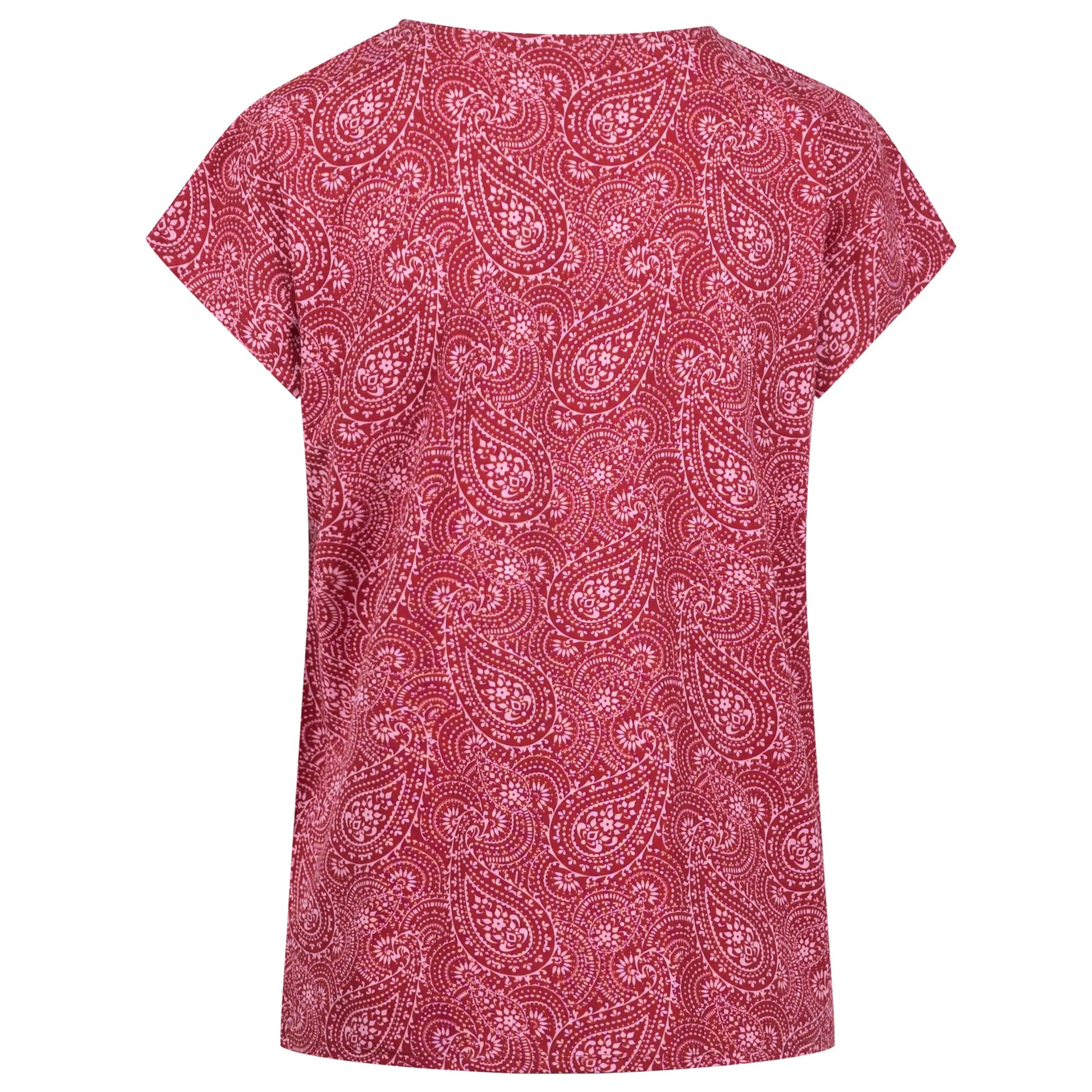 Claret - Back - Trespass Womens-Ladies Lucia Printed Top