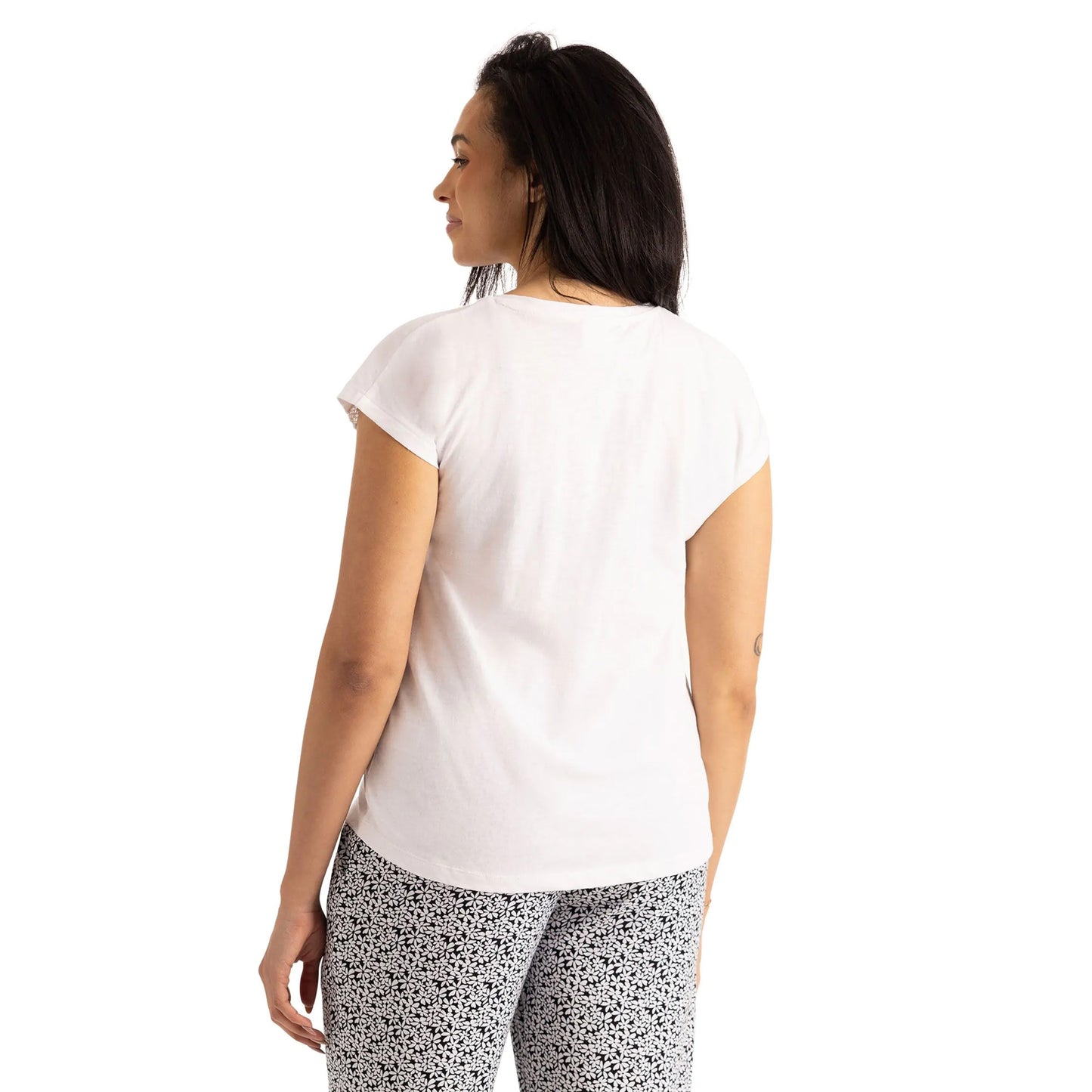 White - Lifestyle - Trespass Womens-Ladies Willa Top