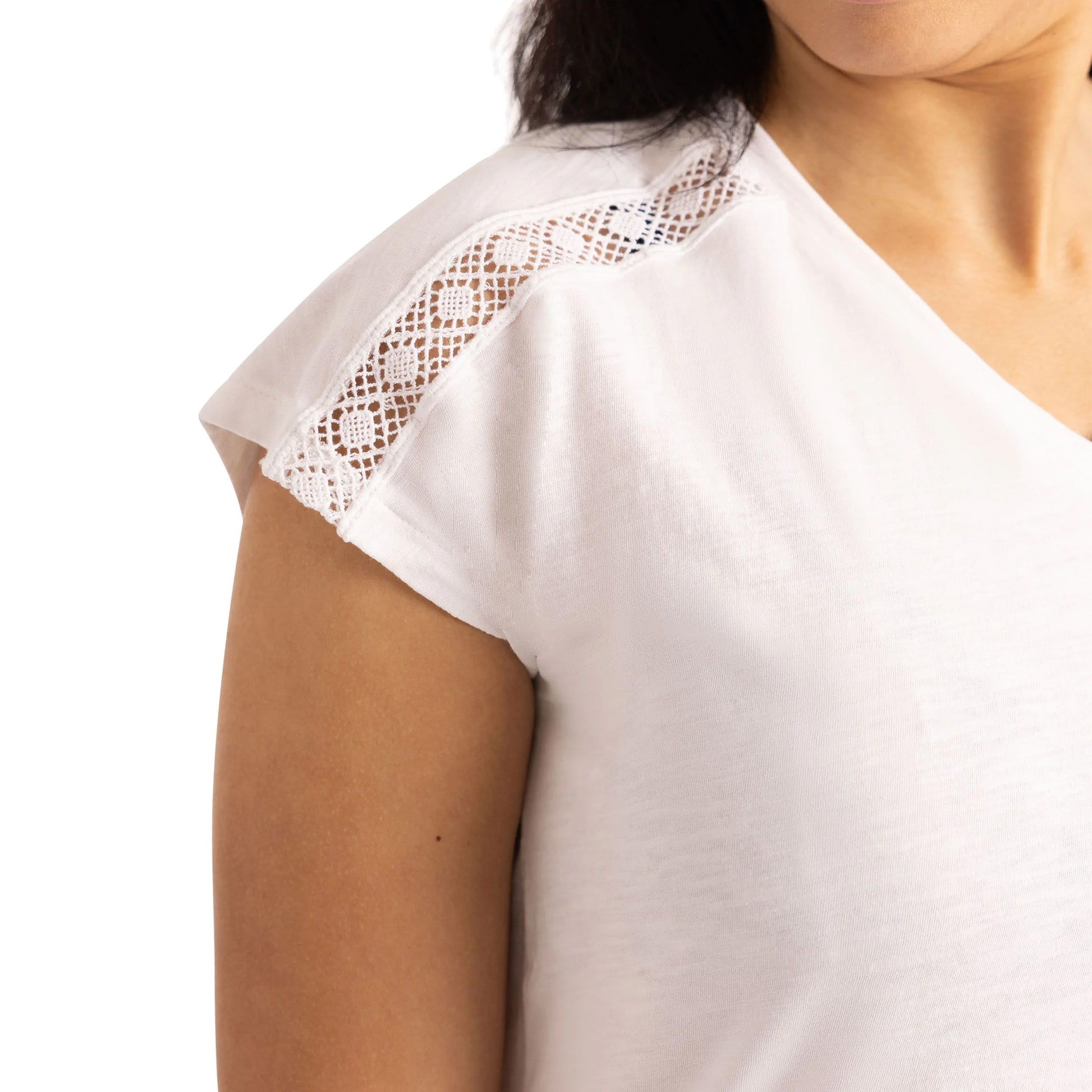 White - Pack Shot - Trespass Womens-Ladies Willa Top