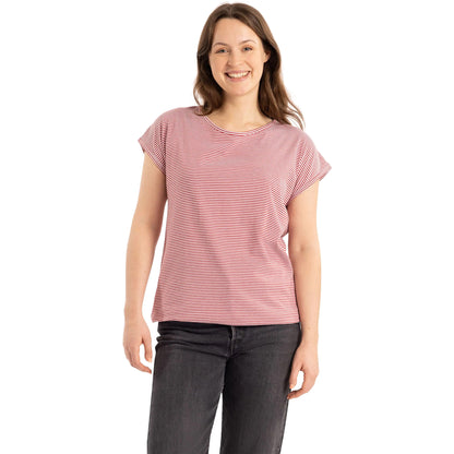 Claret - Side - Trespass Womens-Ladies Mirela Striped Top