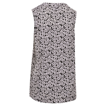 Black - Back - Trespass Womens-Ladies Kaylyn Printed Vest Top