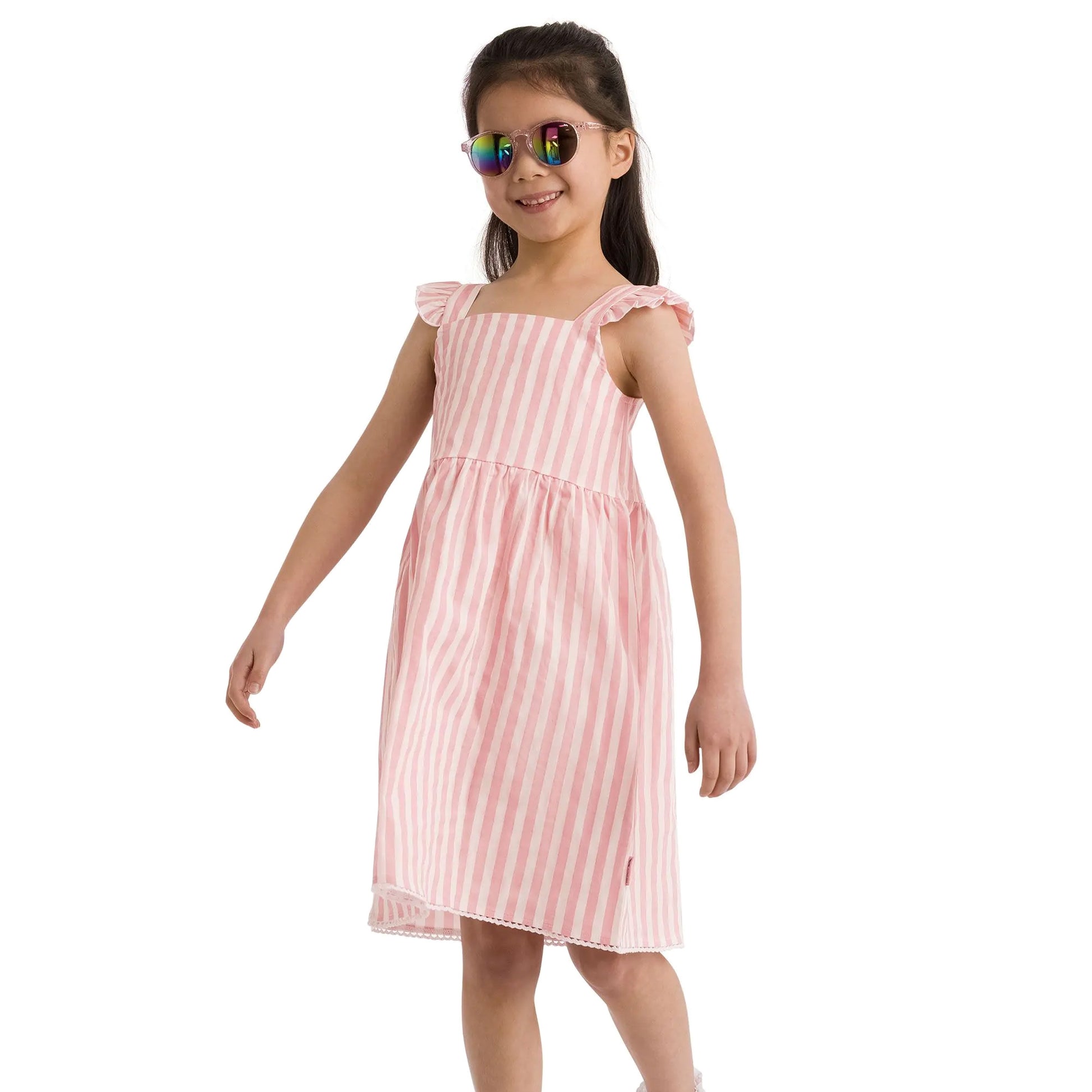 Baby Pink - Side - Trespass Girls Pipper Dress