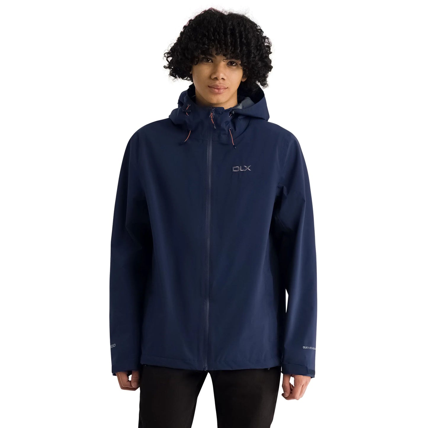 Navy - Side - Trespass Mens Strathbeg DLX Waterproof Jacket