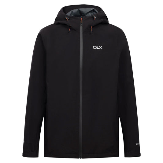 Black - Front - Trespass Mens Strathbeg DLX Waterproof Jacket