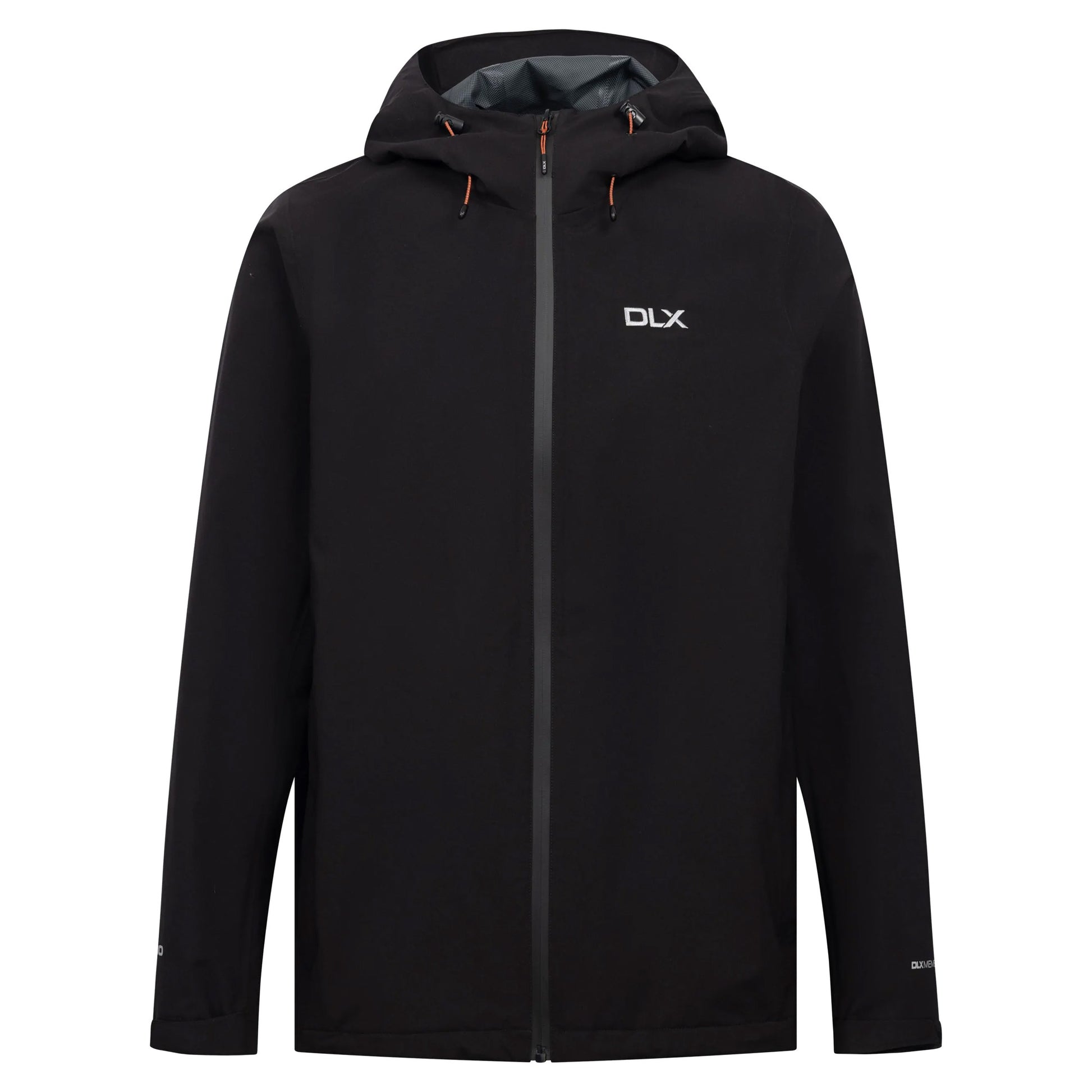 Black - Front - Trespass Mens Strathbeg DLX Waterproof Jacket