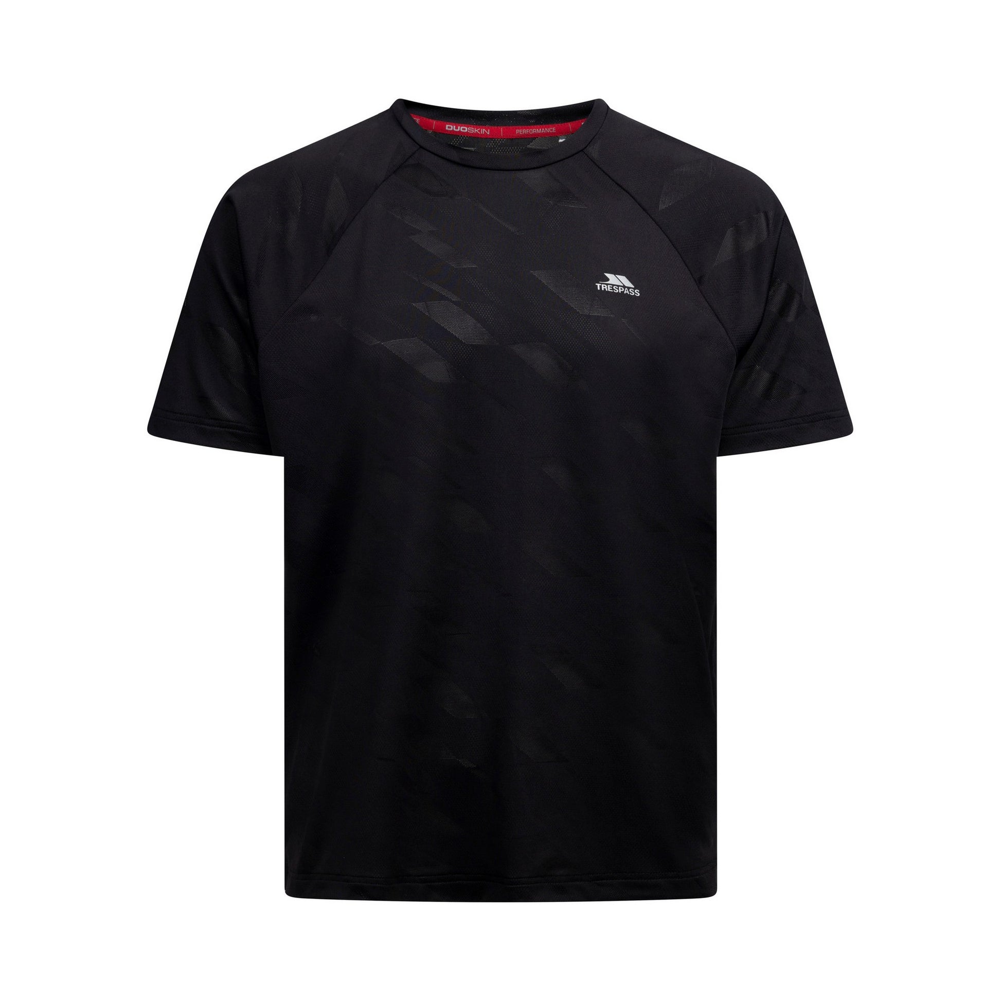 Black - Front - Trespass Mens Trillon Short-Sleeved Jersey