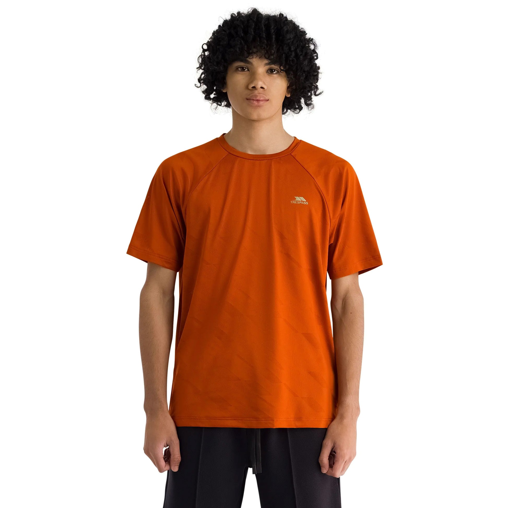 Burnt Orange - Side - Trespass Mens Trillon Short-Sleeved Jersey