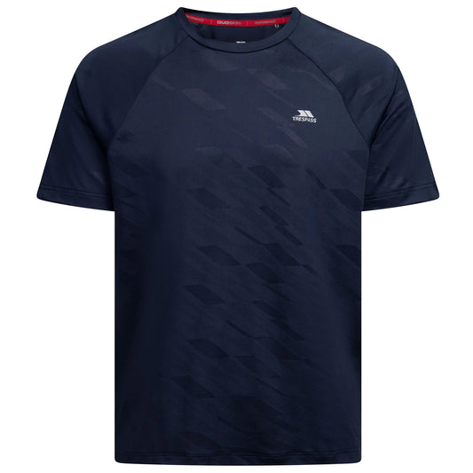 Navy - Front - Trespass Mens Trillon Short-Sleeved Jersey