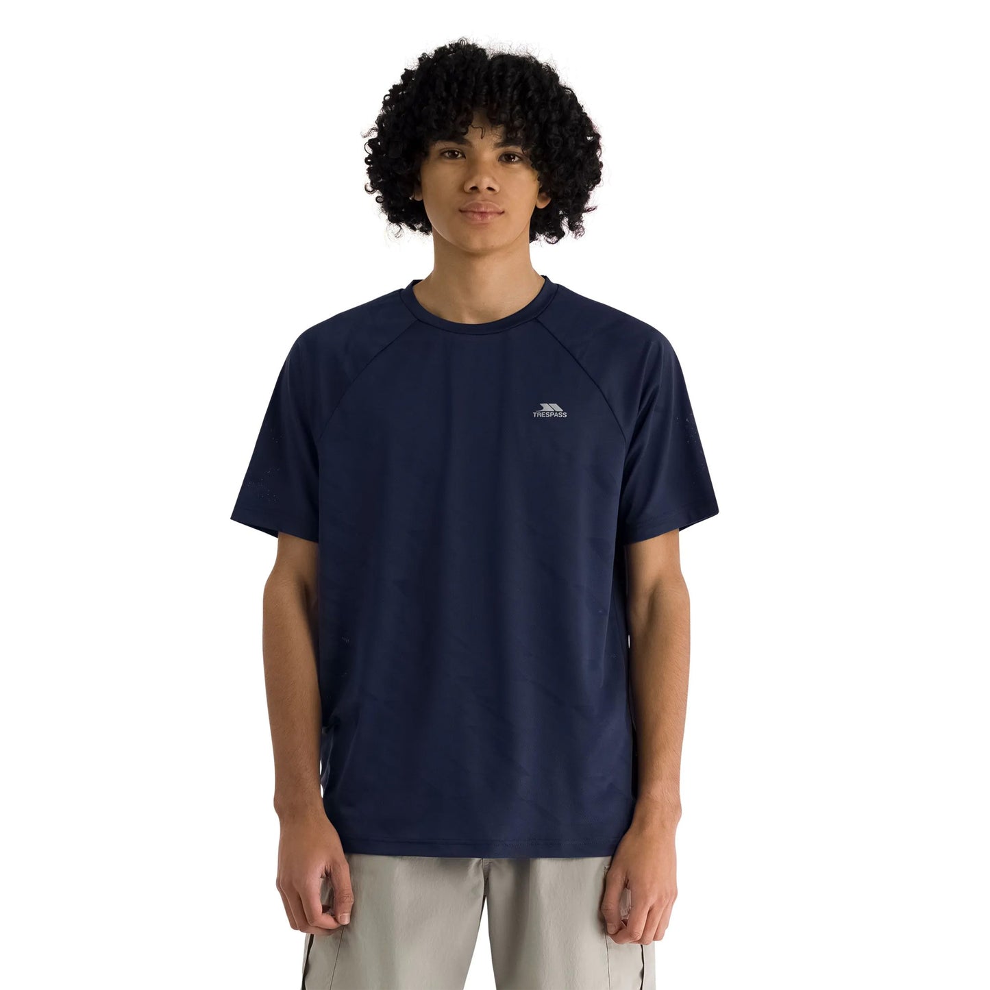 Navy - Side - Trespass Mens Trillon Short-Sleeved Jersey