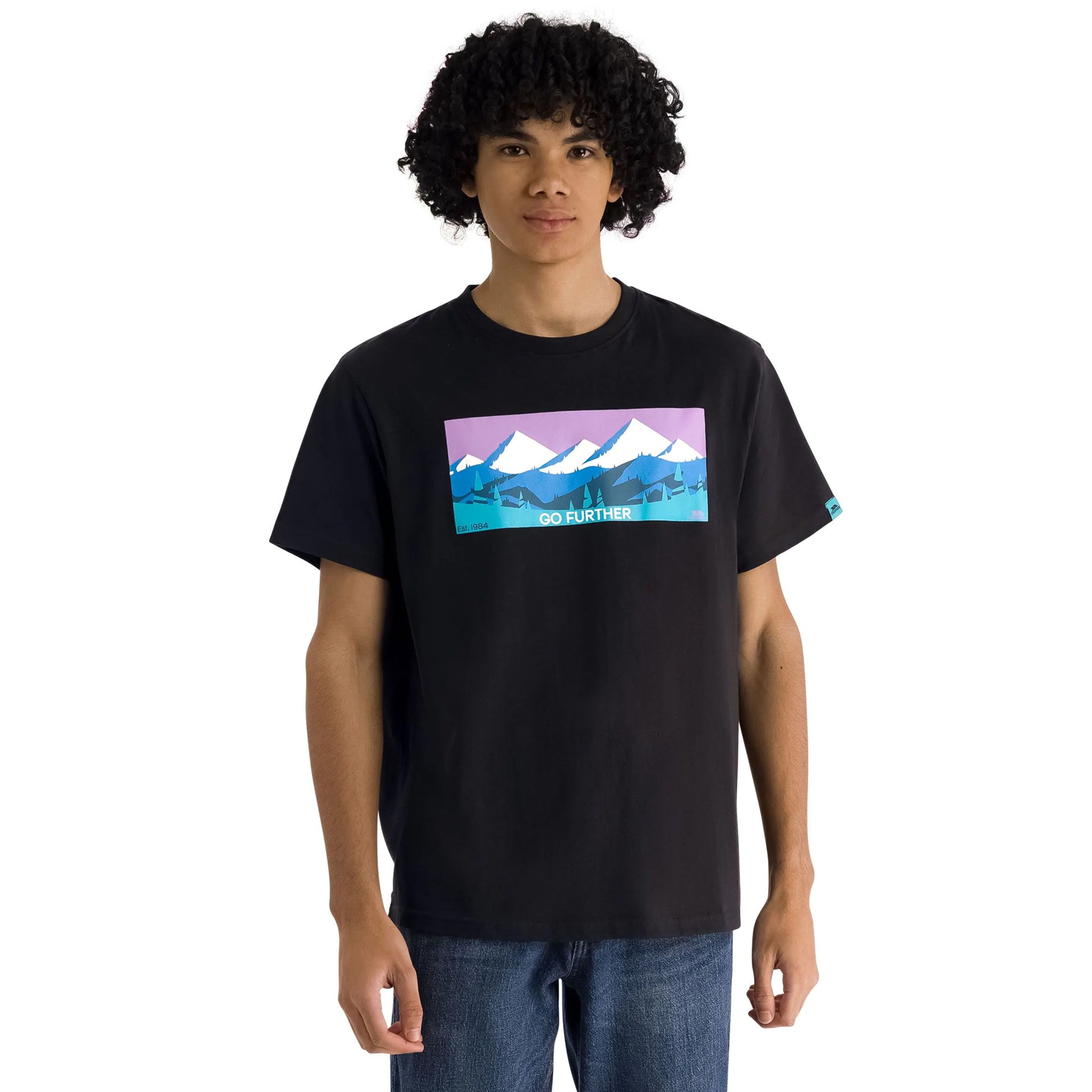 Black - Side - Trespass Mens Sven T-Shirt