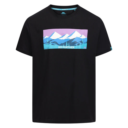 Black - Front - Trespass Mens Sven T-Shirt