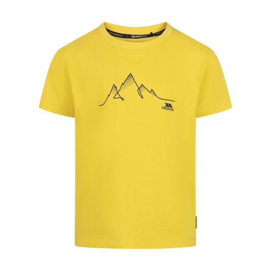 Yellow - Front - Trespass Boys Attie Quick Dry Jersey
