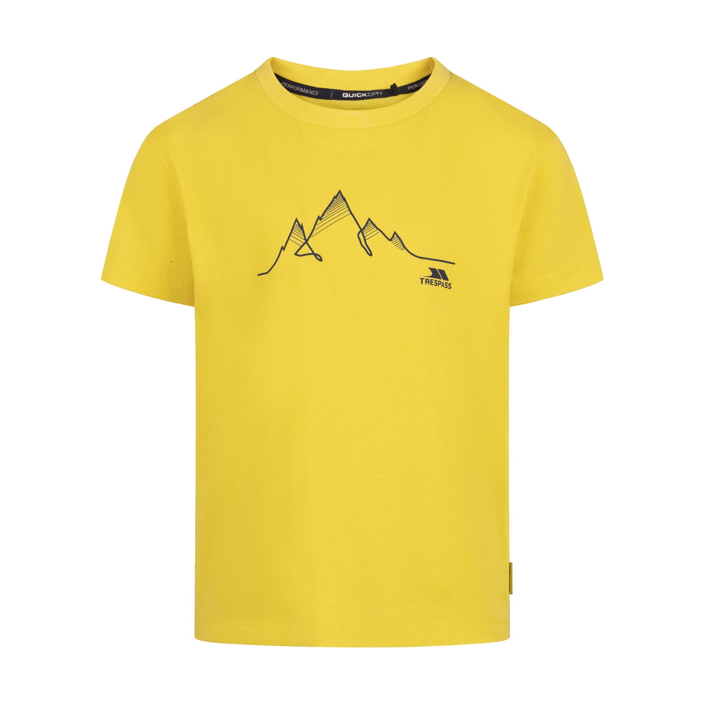 Yellow - Front - Trespass Boys Attie Quick Dry Jersey