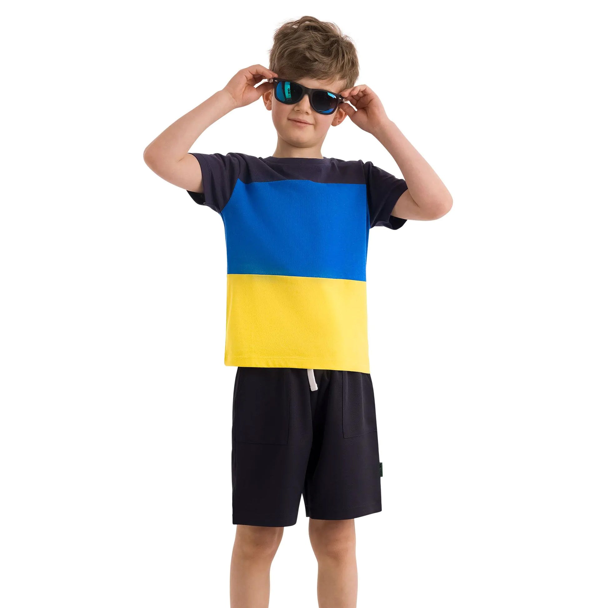 Navy - Pack Shot - Trespass Boys Iddris Jersey