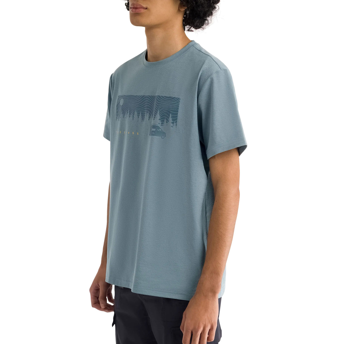 Pond Blue - Pack Shot - Trespass Mens Jacub Short-Sleeved Casual T-Shirt