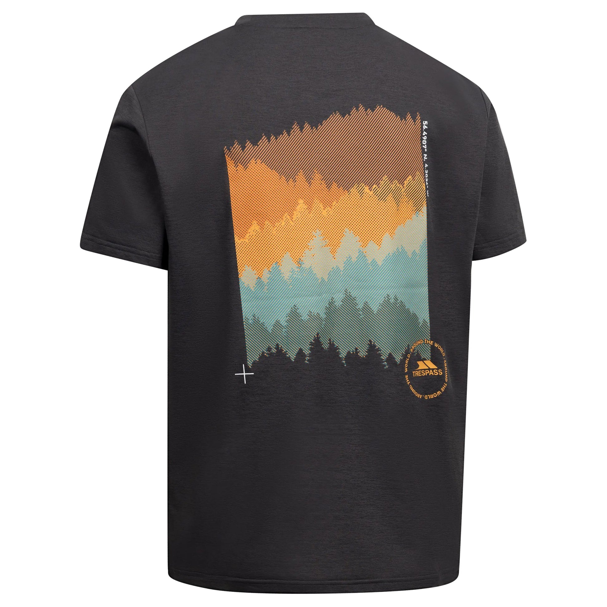 Dark Grey - Back - Trespass Mens Sean T-Shirt