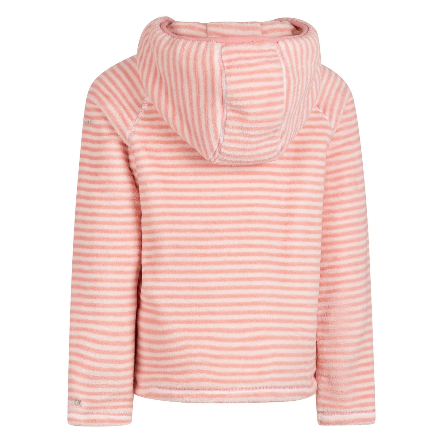 Baby Pink - Back - Trespass Childrens-Kids Axxton Hooded Fleece Top