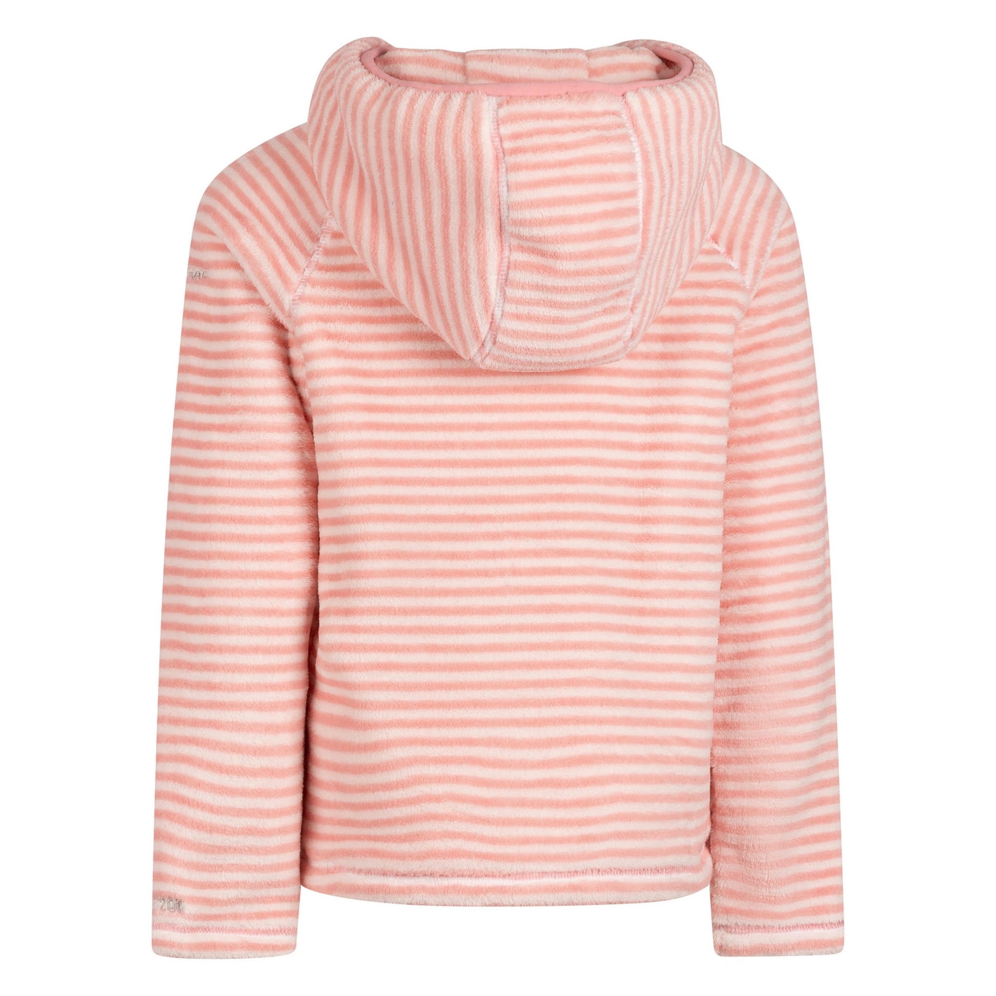 Baby Pink - Back - Trespass Childrens-Kids Axxton Hooded Fleece Top