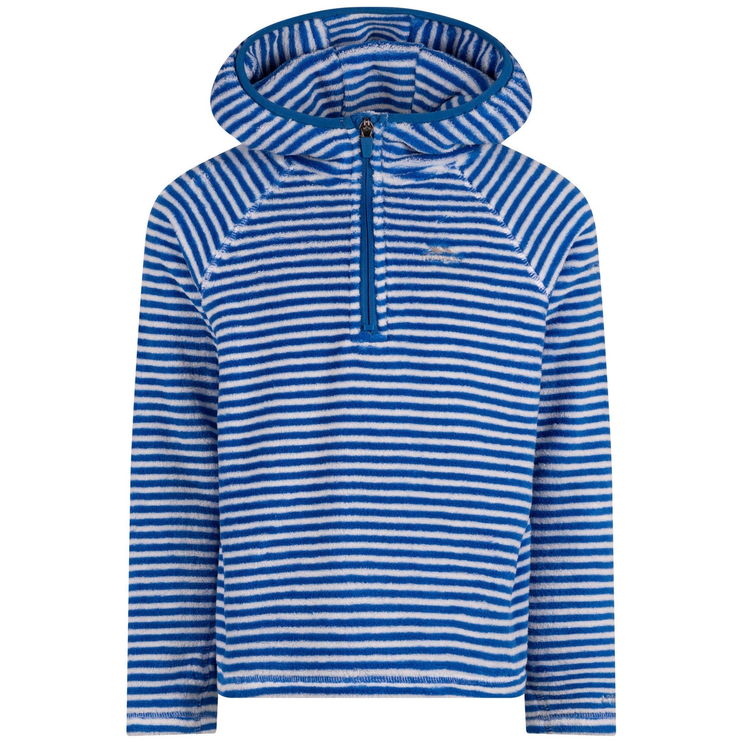 Blue - Front - Trespass Childrens-Kids Axxton Hooded Fleece Top