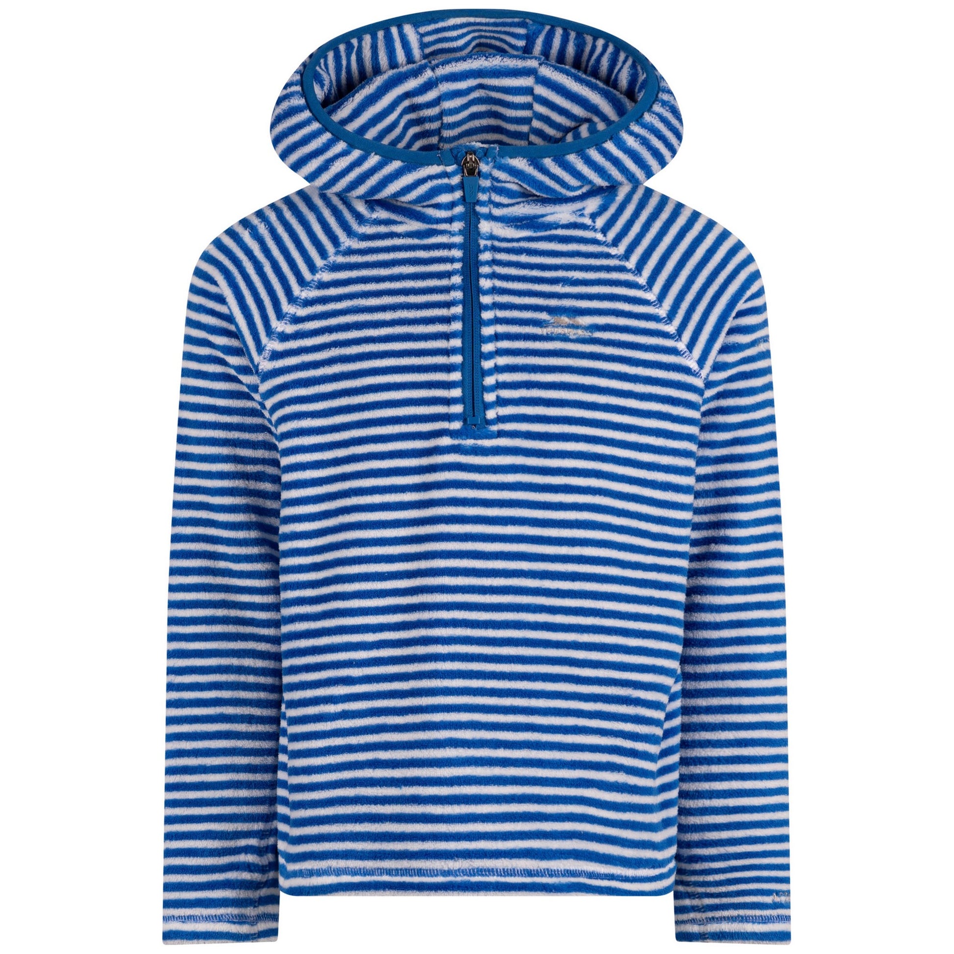 Blue - Front - Trespass Childrens-Kids Axxton Hooded Fleece Top
