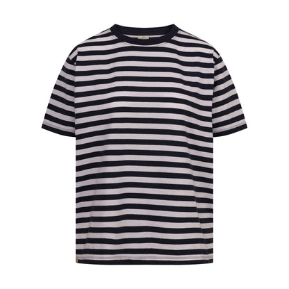 Navy - Front - Trespass Womens-Ladies Jemima Striped Casual T-Shirt