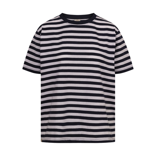 Navy - Front - Trespass Womens-Ladies Jemima Striped Casual T-Shirt