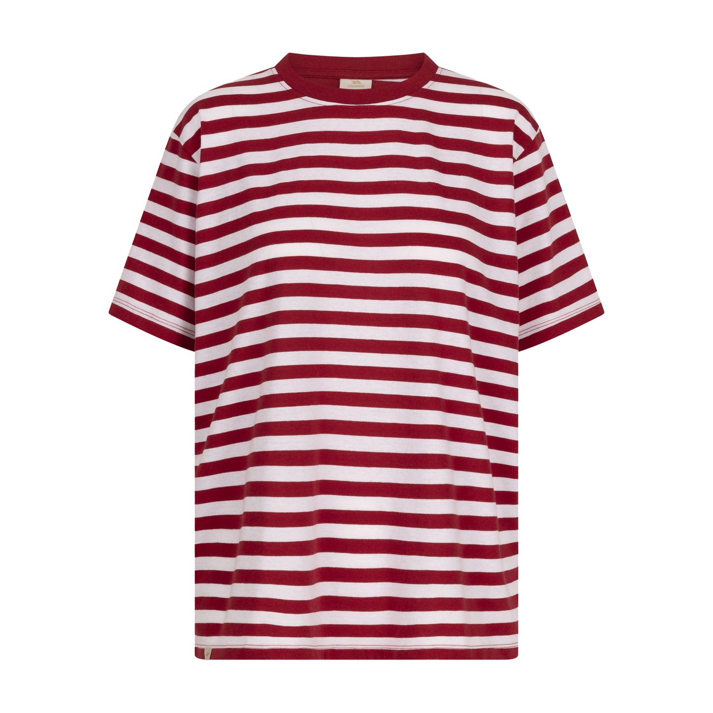 Claret - Front - Trespass Womens-Ladies Jemima Striped Casual T-Shirt