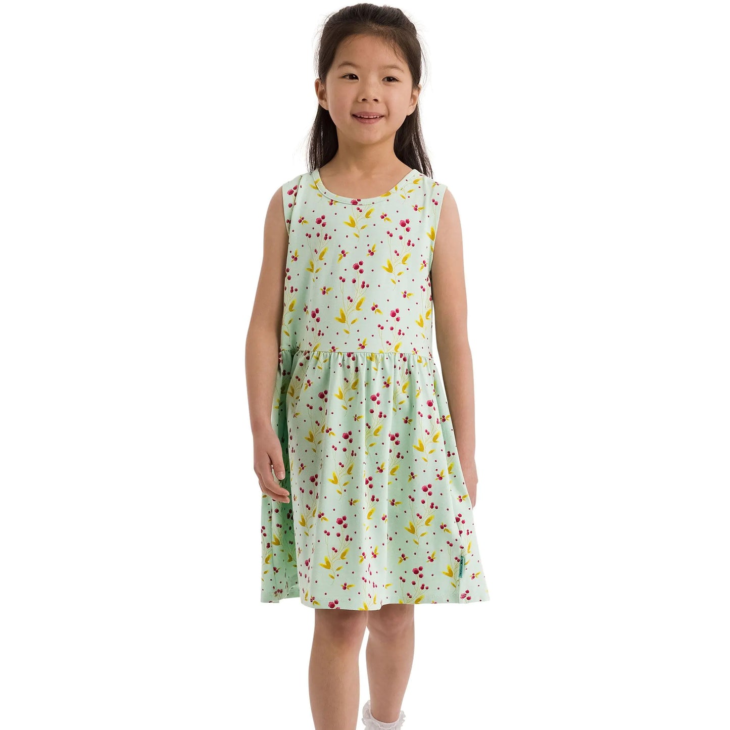 Spring Green - Side - Trespass Girls Cordelia Sleeveless Dress