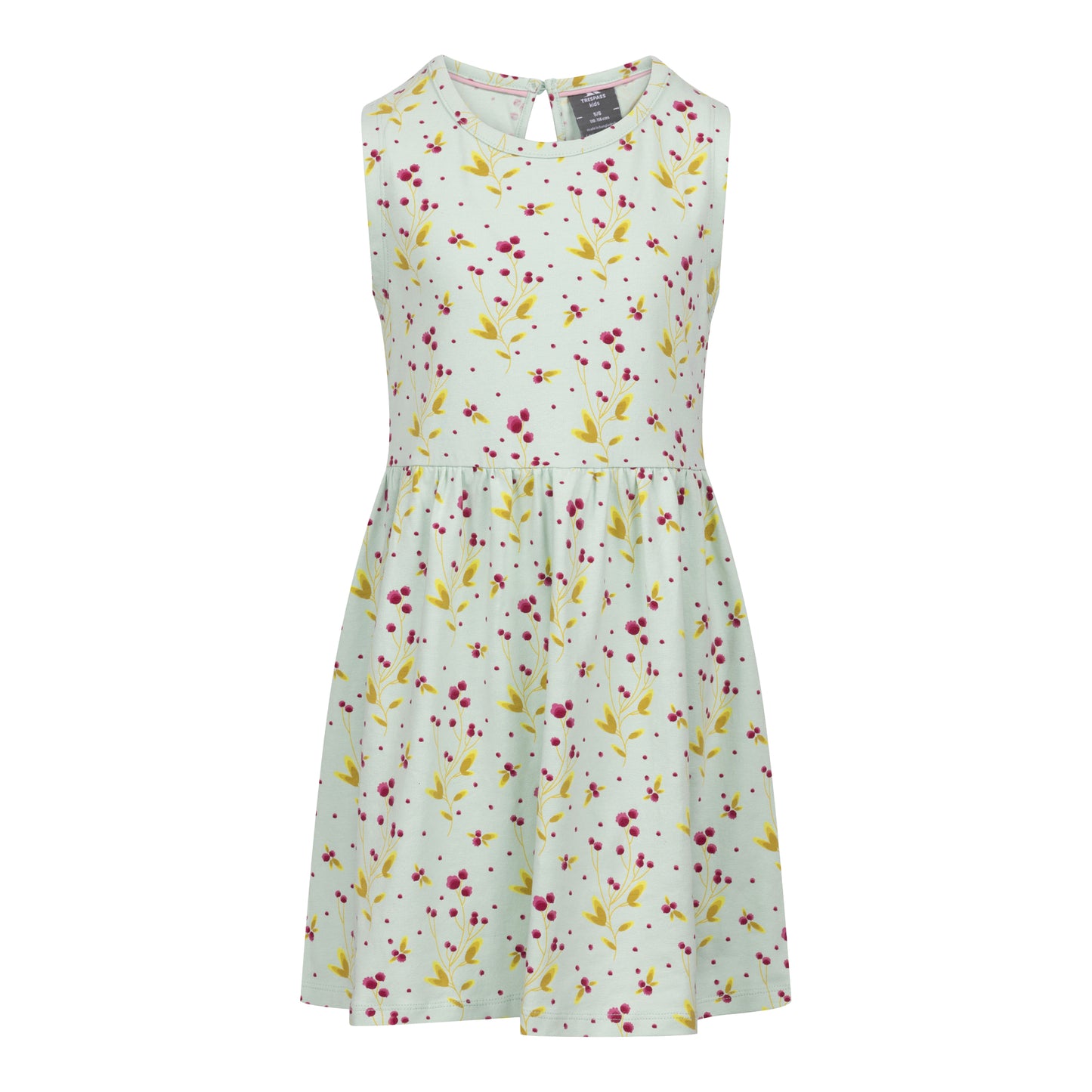 Spring Green - Front - Trespass Girls Cordelia Sleeveless Dress