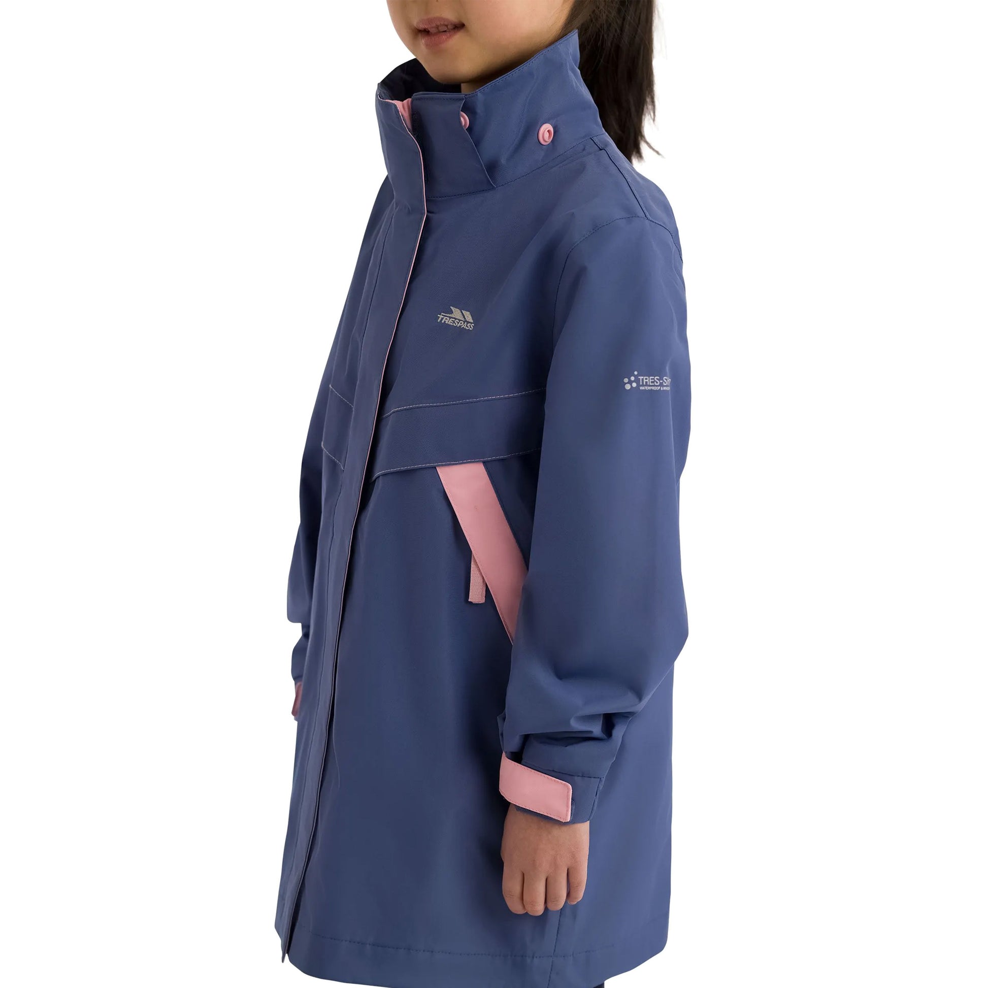 Bluestone - Pack Shot - Trespass Girls Bronia Waterproof Jacket
