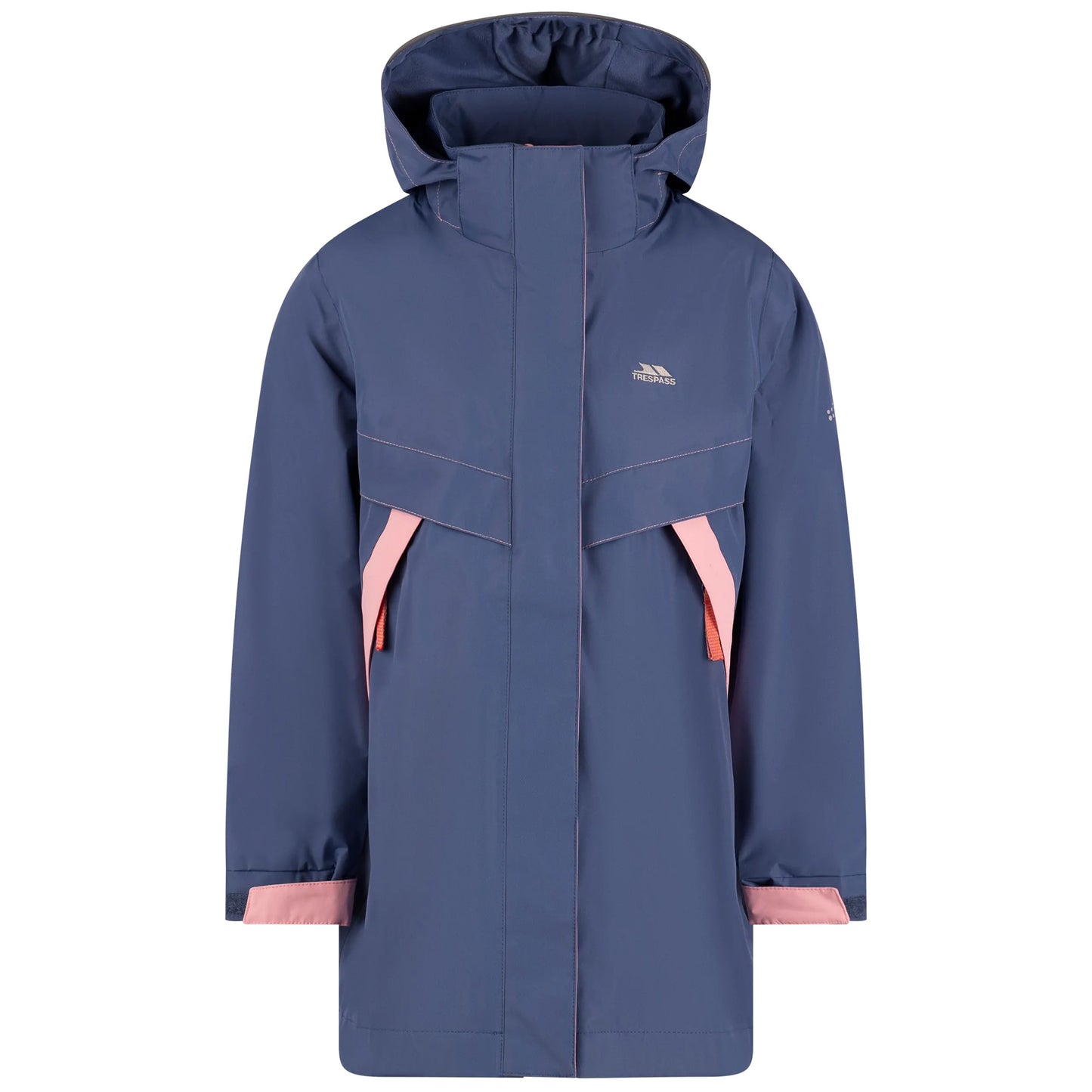 Bluestone - Front - Trespass Girls Bronia Waterproof Jacket