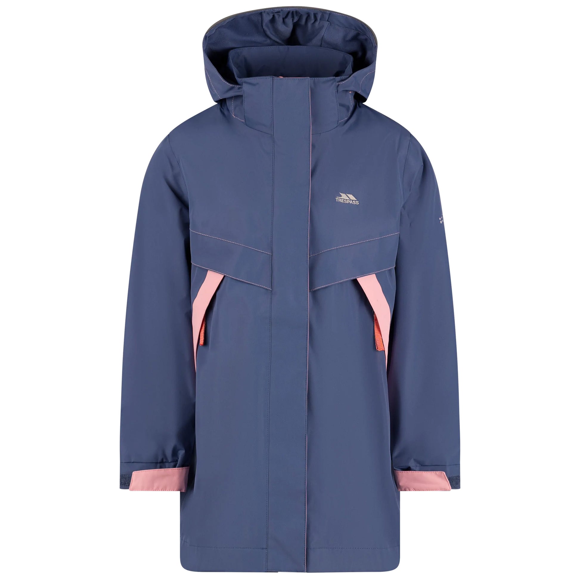 Bluestone - Front - Trespass Girls Bronia Waterproof Jacket