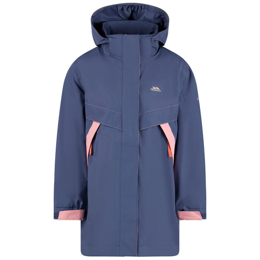 Bluestone - Front - Trespass Girls Bronia Waterproof Jacket