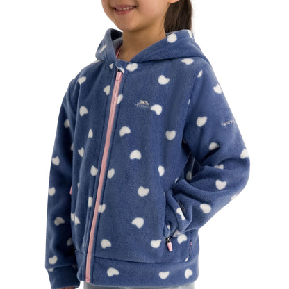Bluestone - Pack Shot - Trespass Girls Breigh Fleece Jacket