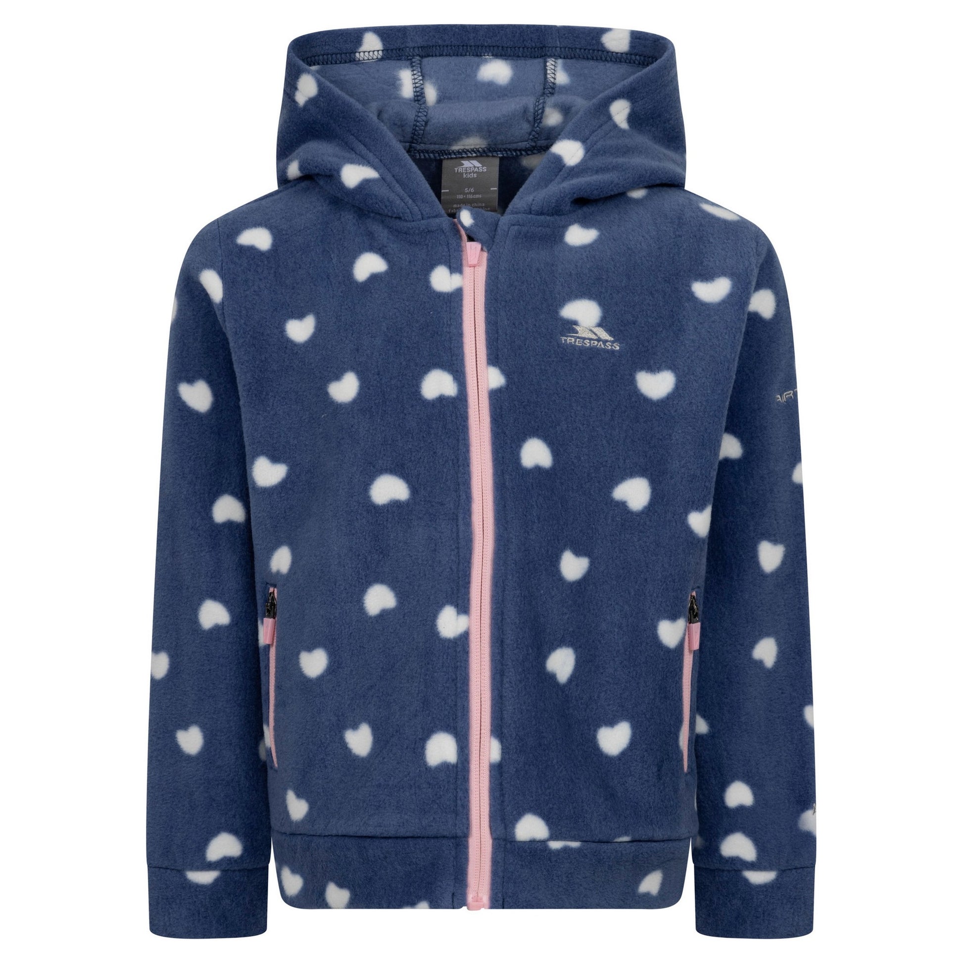 Bluestone - Front - Trespass Girls Breigh Fleece Jacket