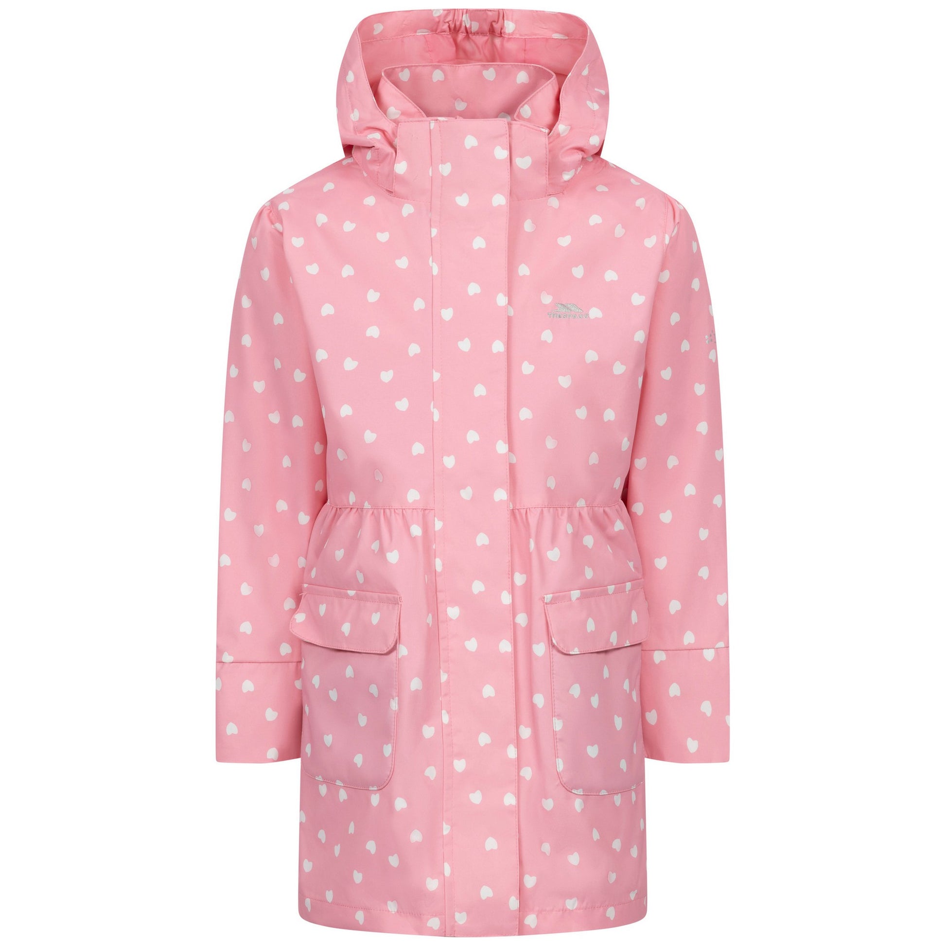 Baby Pink - Front - Trespass Girls Hester Waterproof Jacket