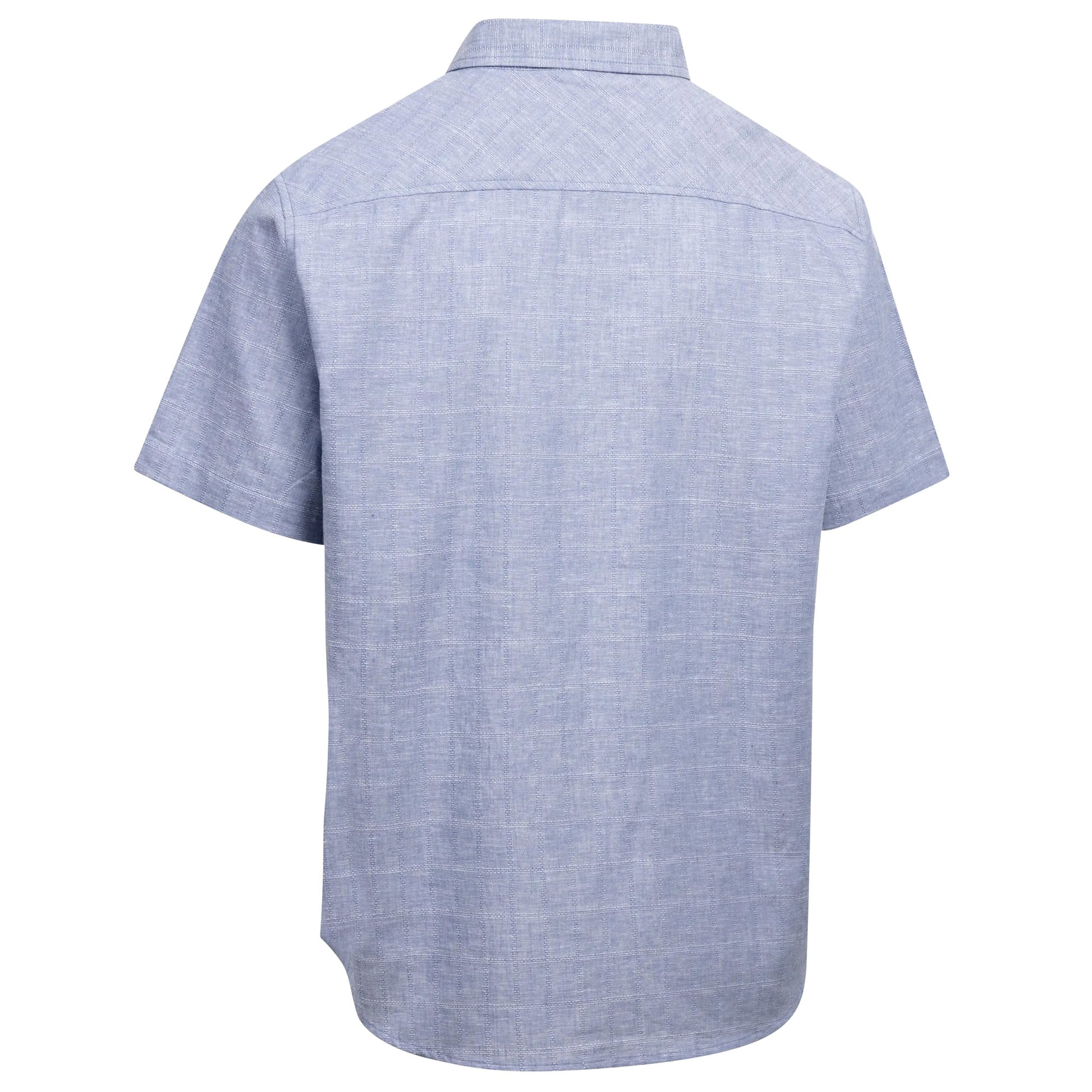 Blue Haze - Back - Trespass Mens Lenard Short-Sleeved Shirt