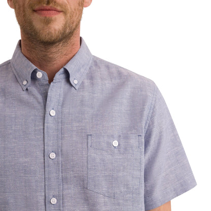 Blue Haze - Pack Shot - Trespass Mens Lenard Short-Sleeved Shirt
