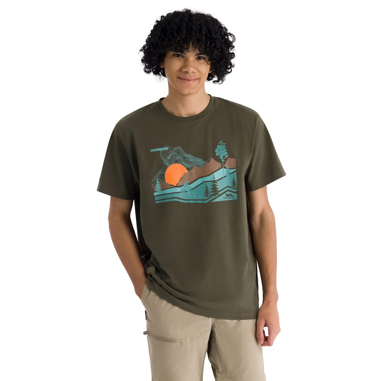 Dark Vine - Side - Trespass Mens Murray Quick Dry T-Shirt