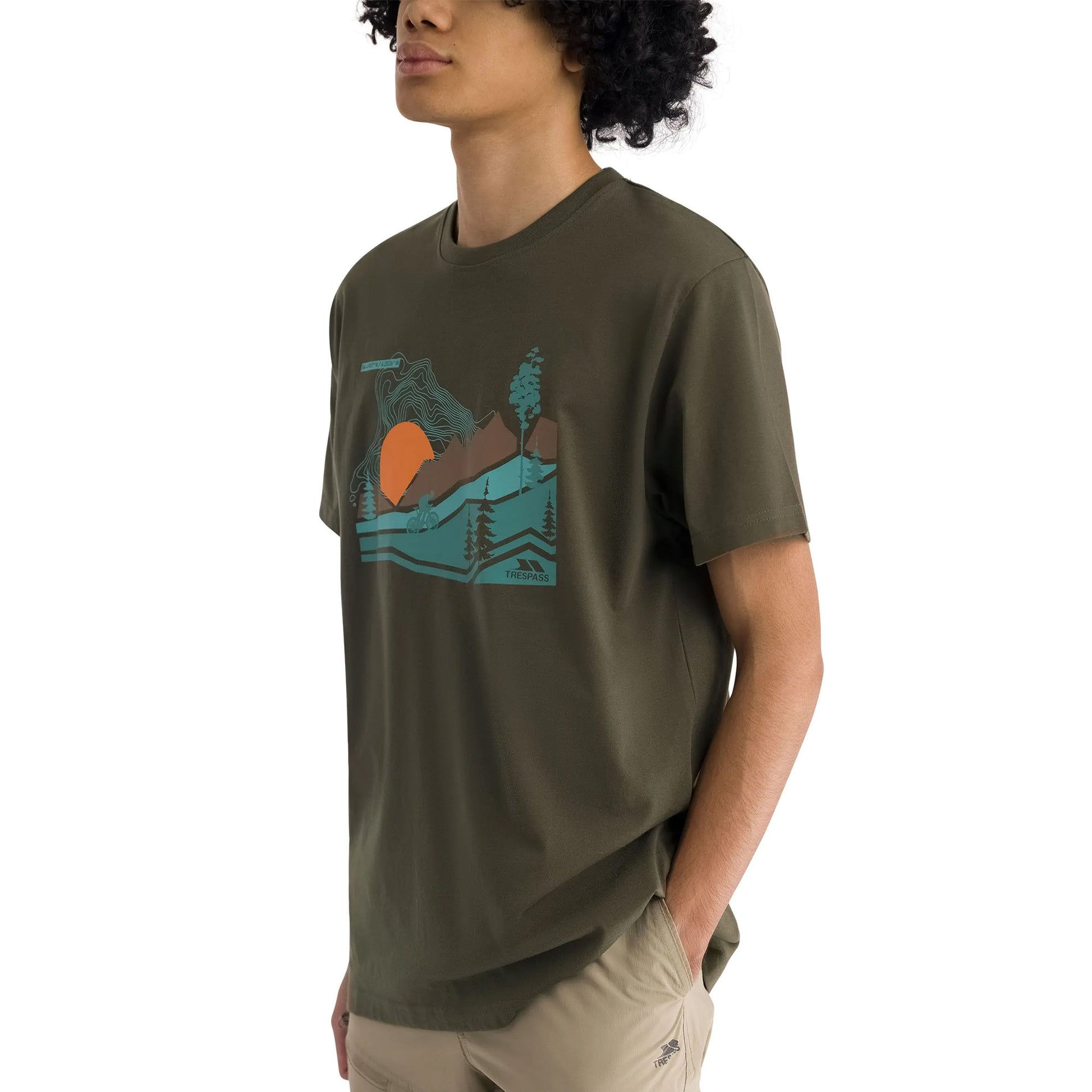 Dark Vine - Pack Shot - Trespass Mens Murray Quick Dry T-Shirt
