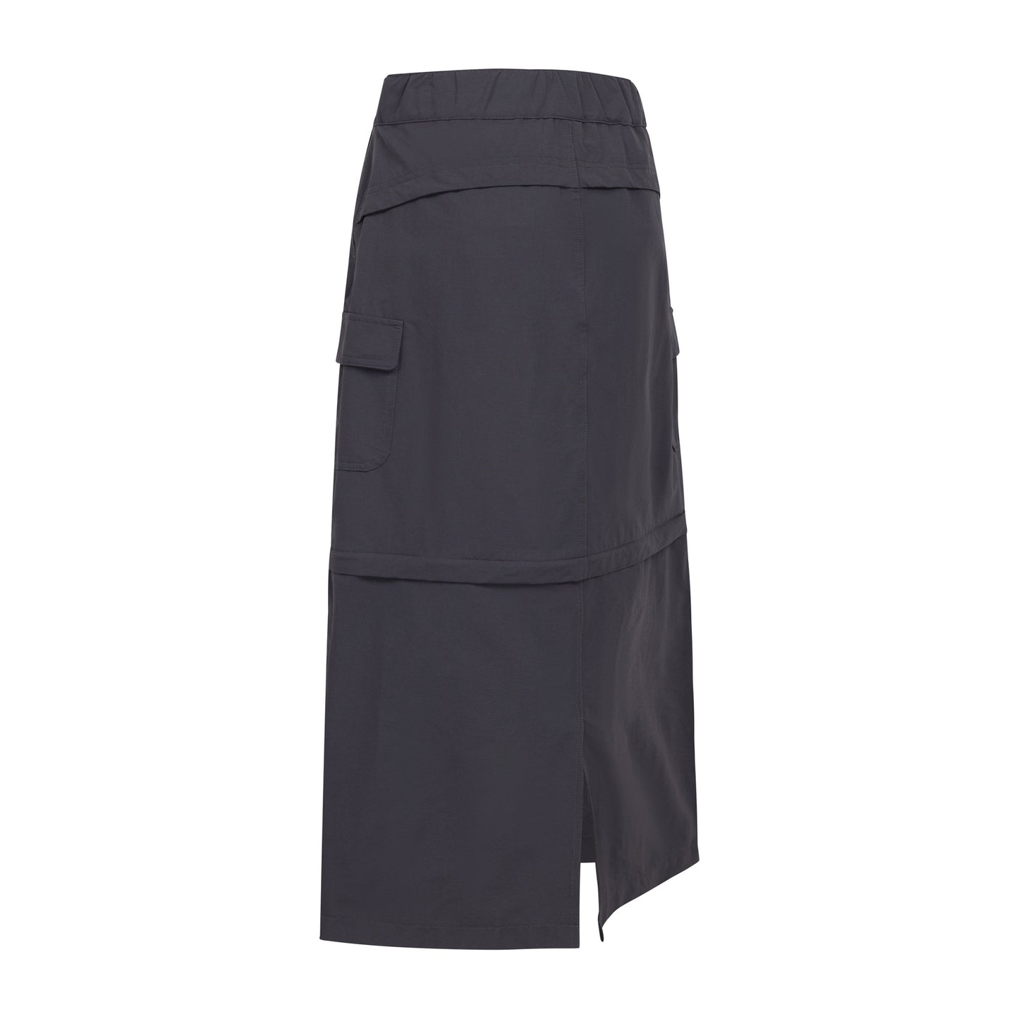 Dark Grey - Back - Trespass Womens-Ladies Alondra Cargo Skirt