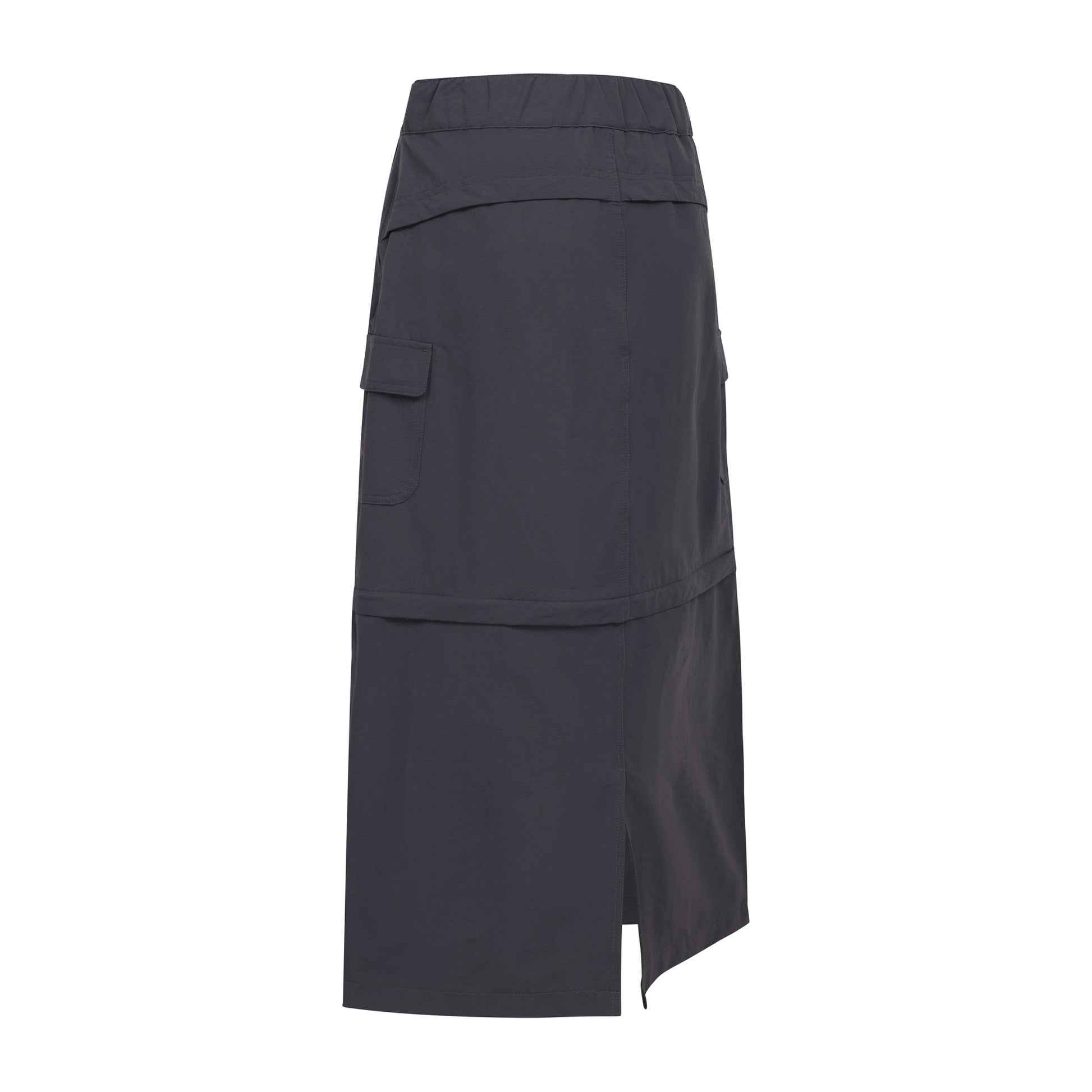 Dark Grey - Back - Trespass Womens-Ladies Alondra Cargo Skirt