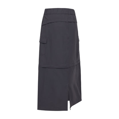 Dark Grey - Back - Trespass Womens-Ladies Alondra Cargo Skirt