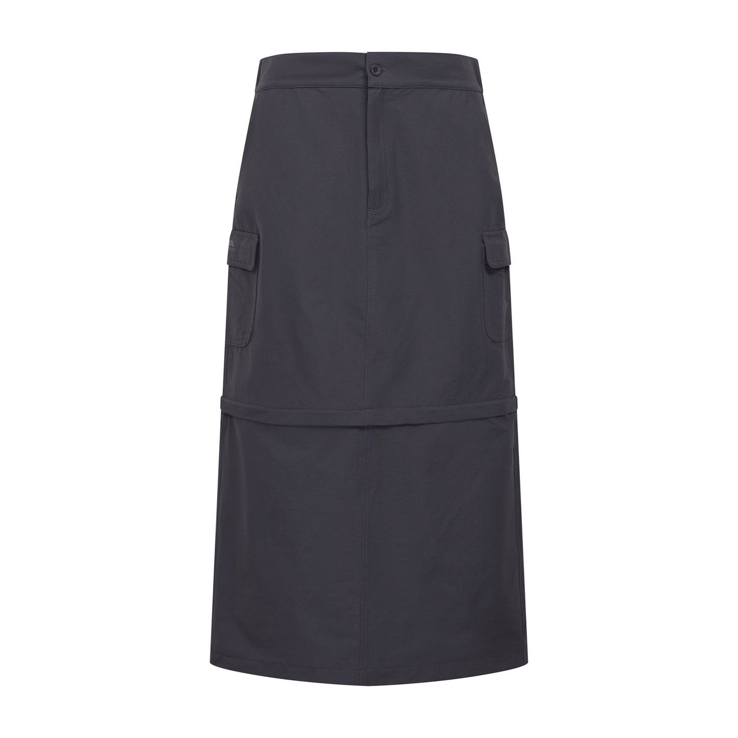 Dark Grey - Front - Trespass Womens-Ladies Alondra Cargo Skirt