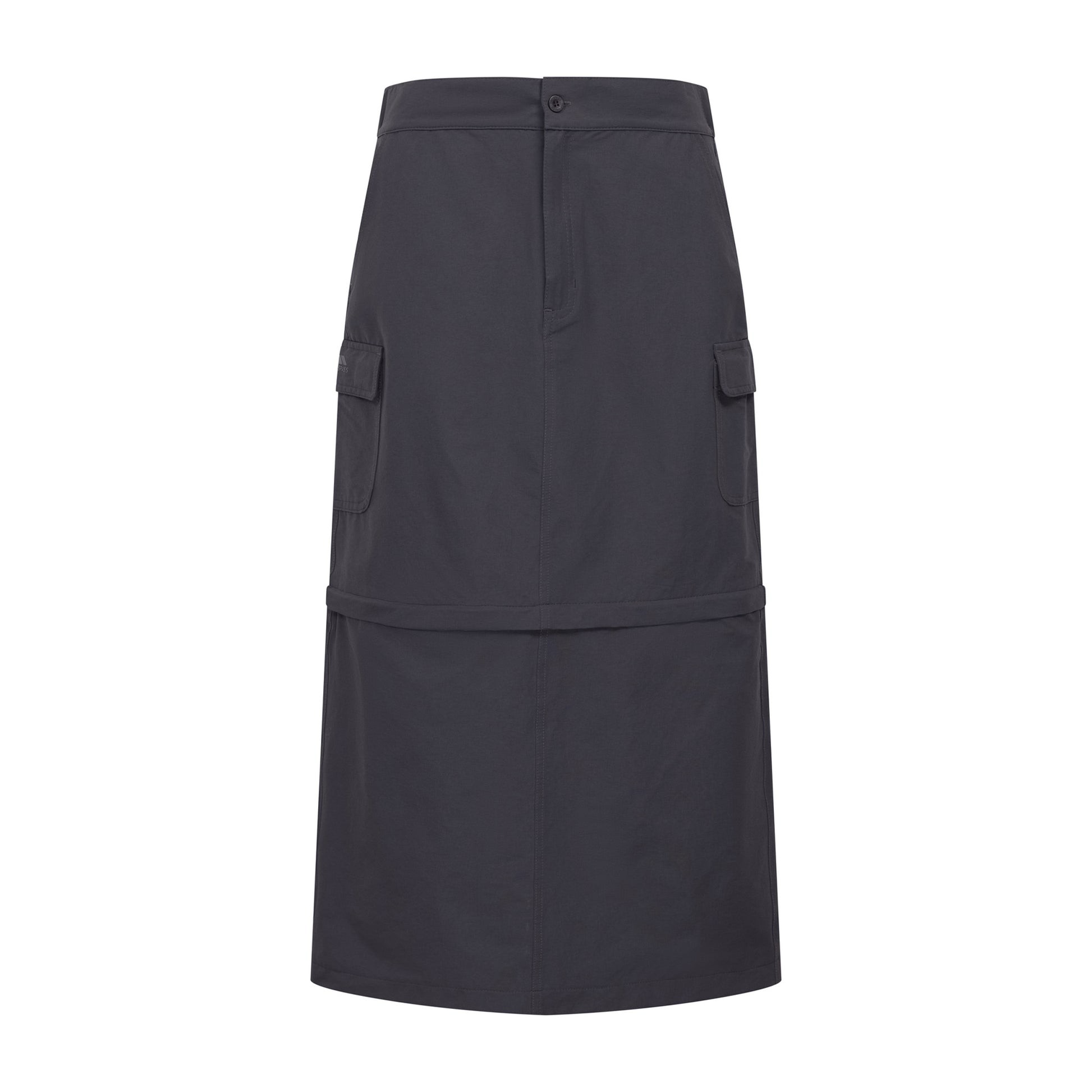 Dark Grey - Front - Trespass Womens-Ladies Alondra Cargo Skirt