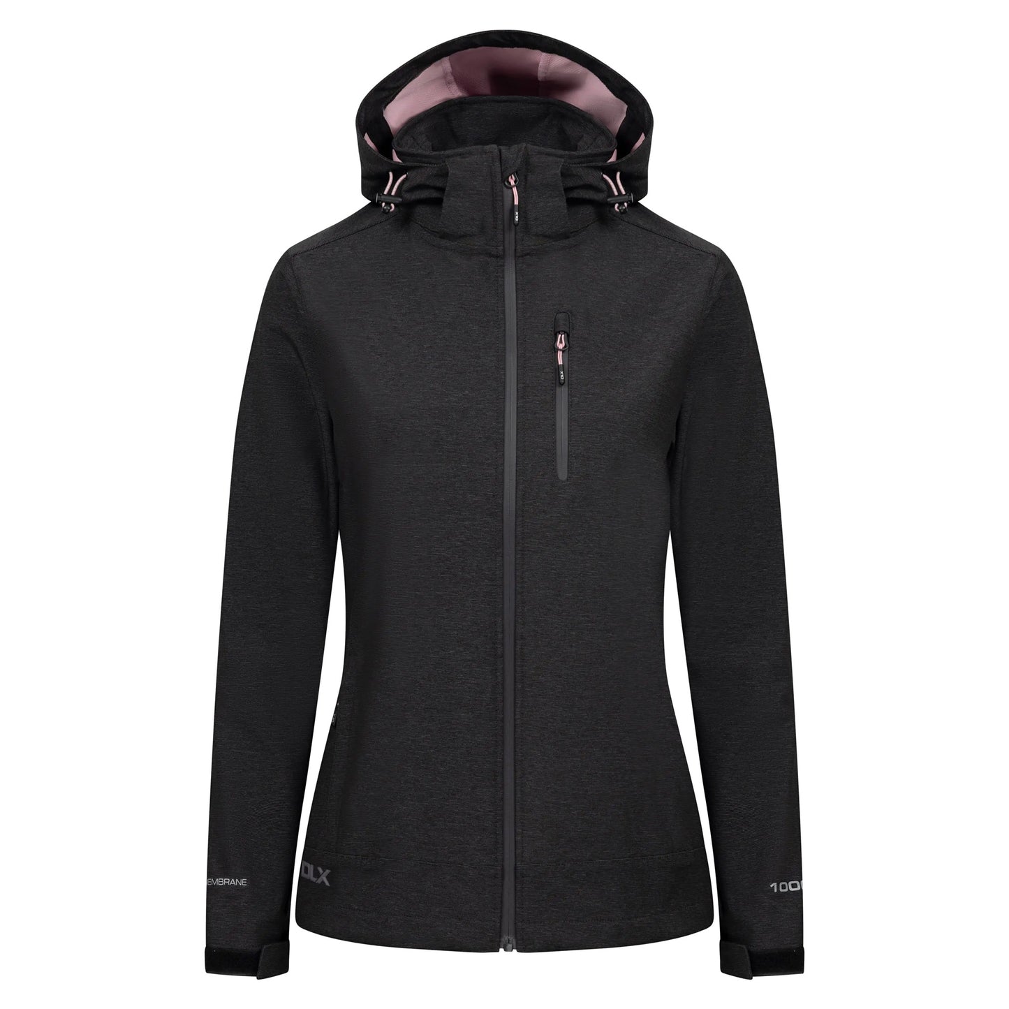 Dark Grey Marl - Front - Trespass Womens-Ladies Lorimer DLX Softshell Jacket