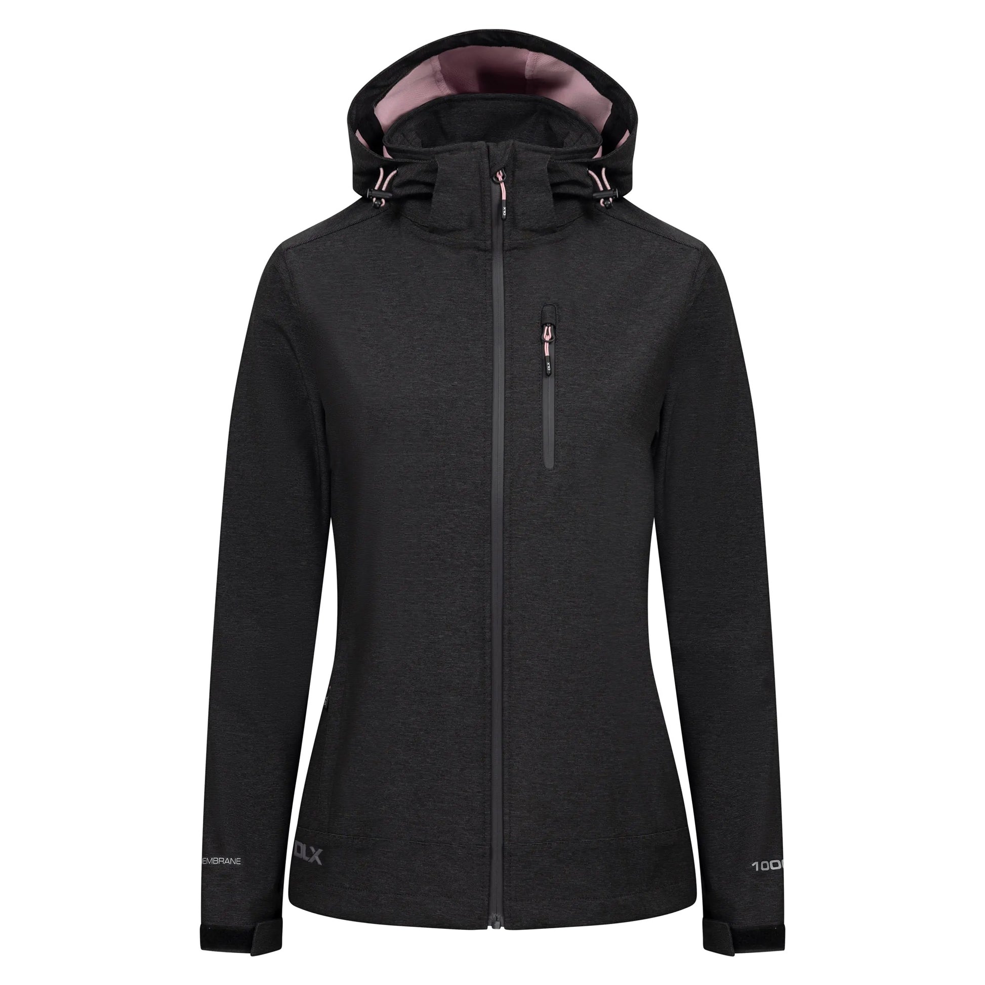 Dark Grey Marl - Front - Trespass Womens-Ladies Lorimer DLX Softshell Jacket