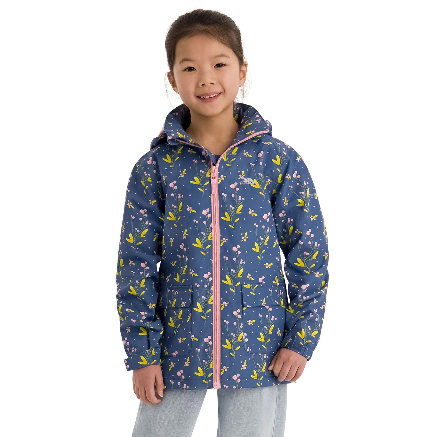 Bluestone - Side - Trespass Girls Micaella Waterproof Jacket