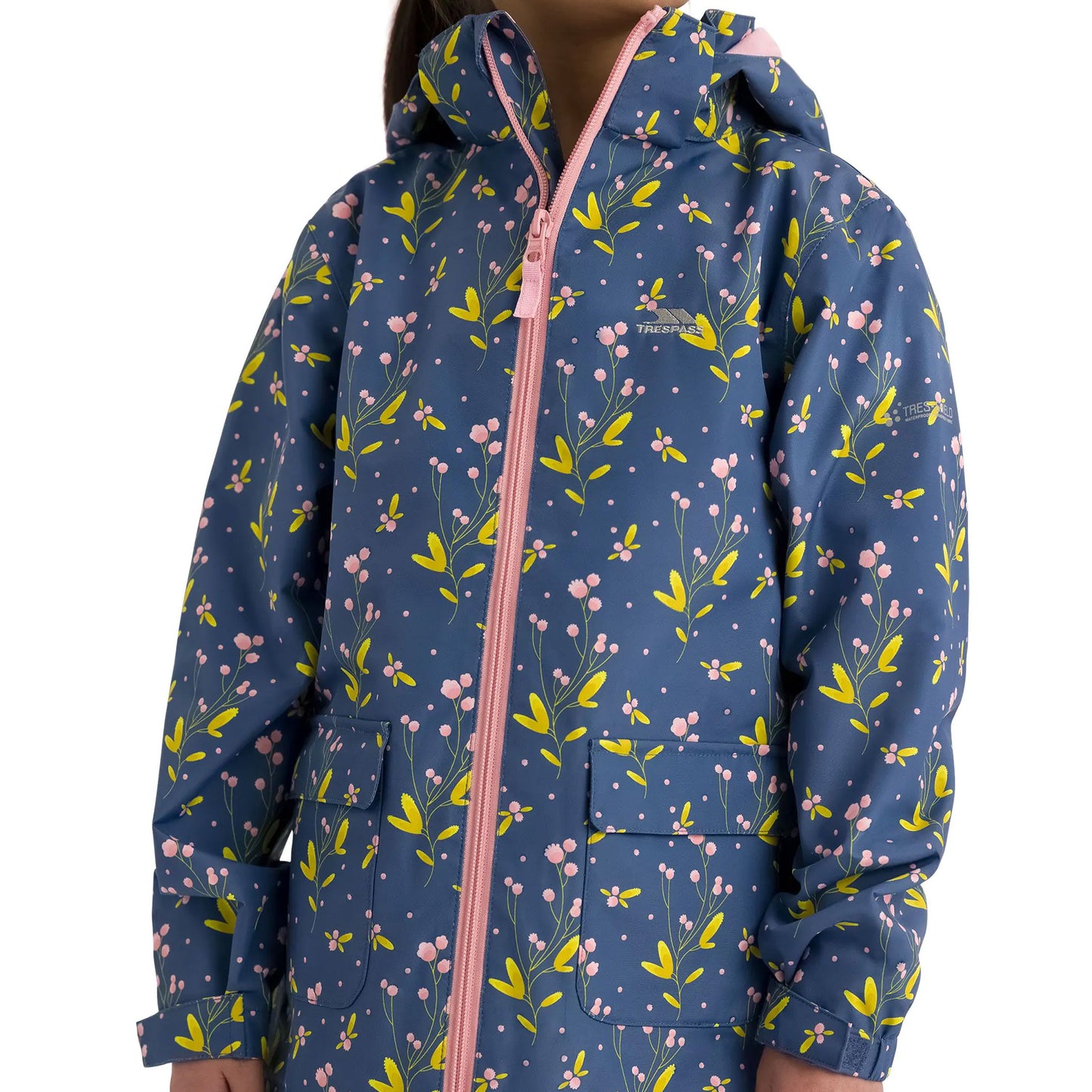 Bluestone - Pack Shot - Trespass Girls Micaella Waterproof Jacket