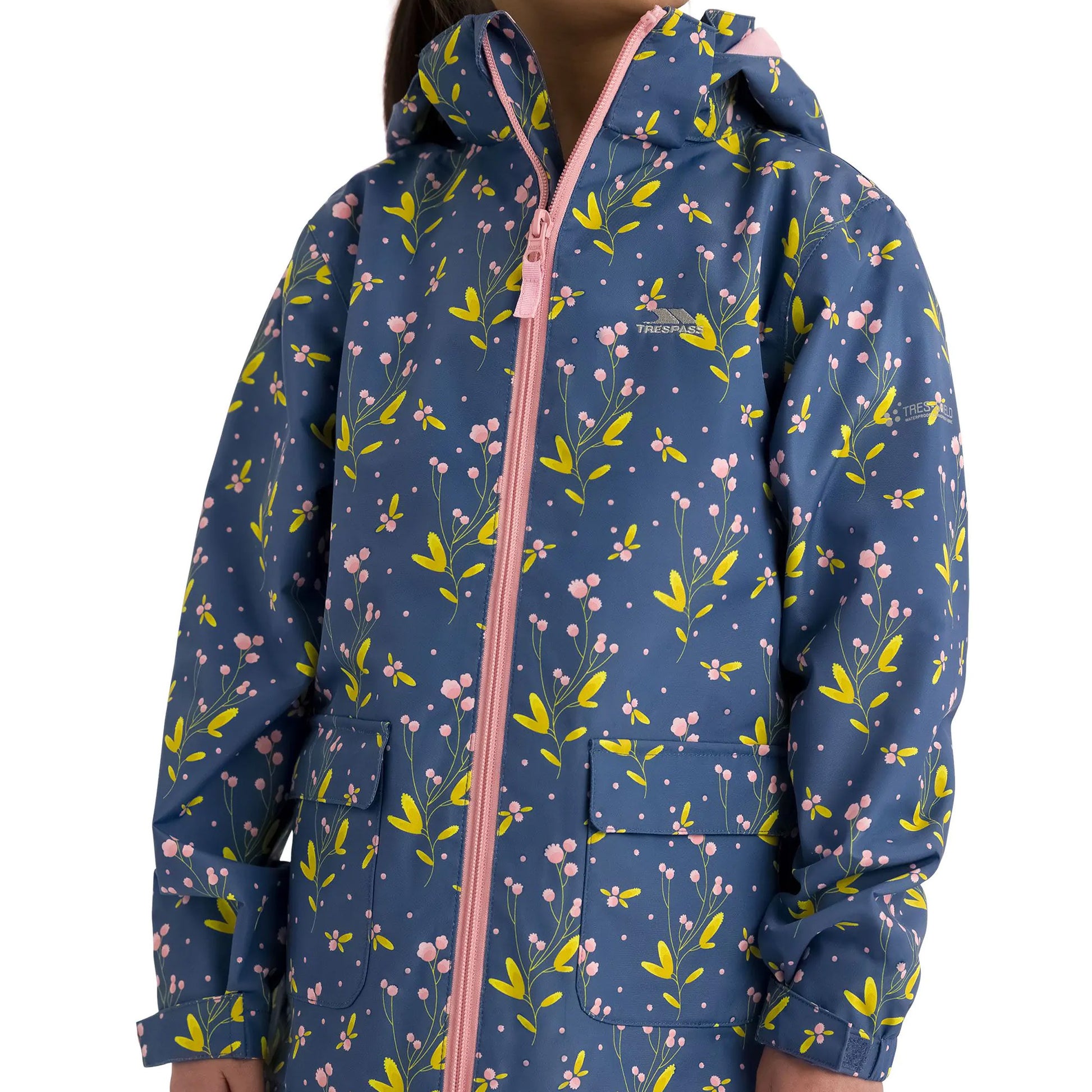 Bluestone - Pack Shot - Trespass Girls Micaella Waterproof Jacket